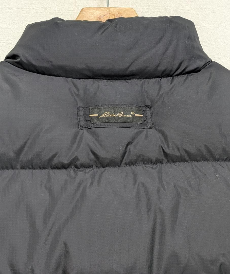 Eddie Bauer エディバウアー　黒　ブラック ダウン ベスト XL