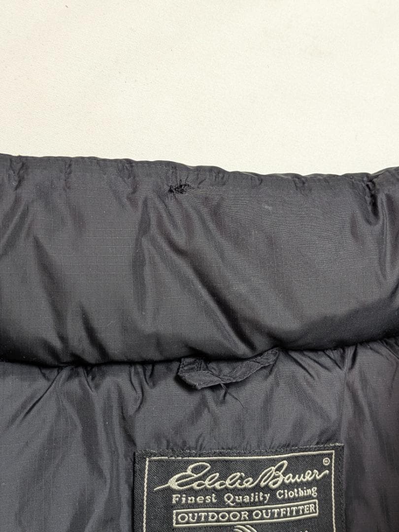 Eddie Bauer エディバウアー　黒　ブラック ダウン ベスト XL