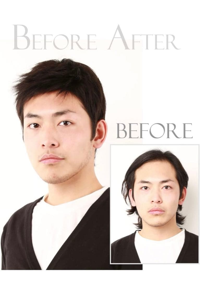 私元気) 人毛 医療用 男性かつら 人毛 男 ウィッグ 男子力UP フルウィッグ