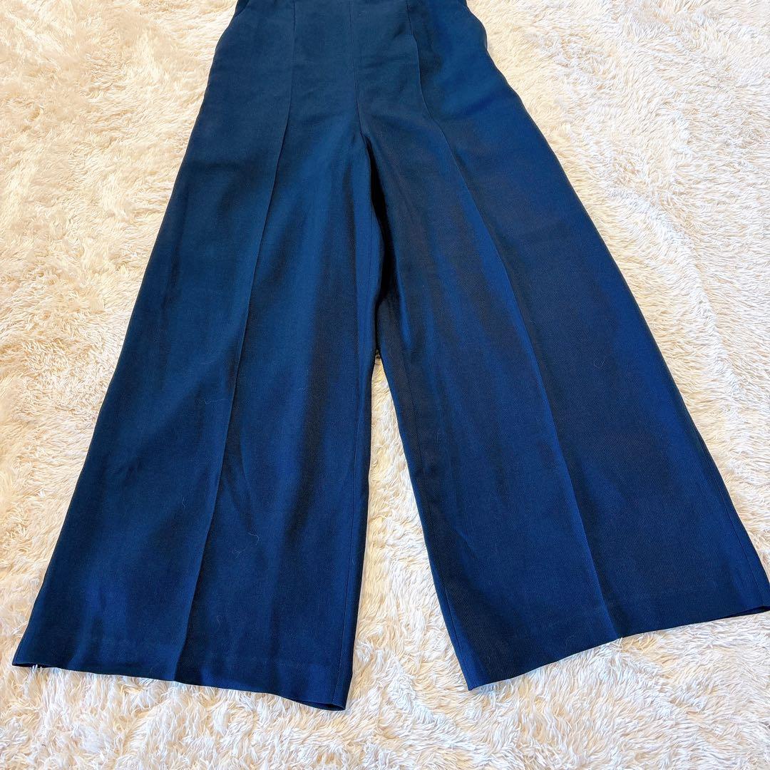 AMERI VEST SET BARE TOP ROMPERS ネイビー　S