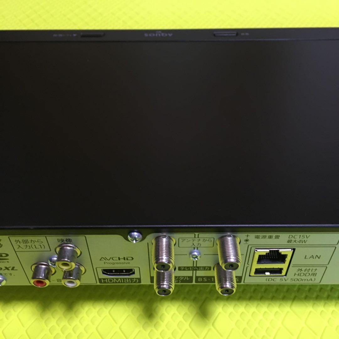 2番組同時録画◆シャープBD-NW520◆純正リモコン◆約500時間録画