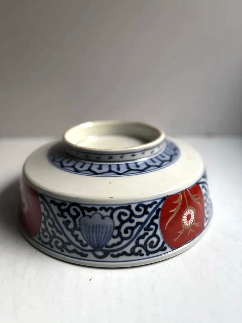 639 骨董 アンティーク 古伊万里 染付 豪華絢爛 色絵鉢 幕末 正月 おせち