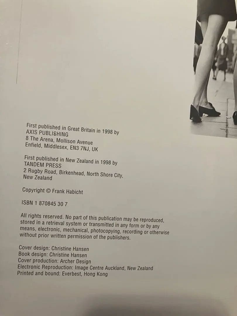 Frank Habicht in the sixties 写真集