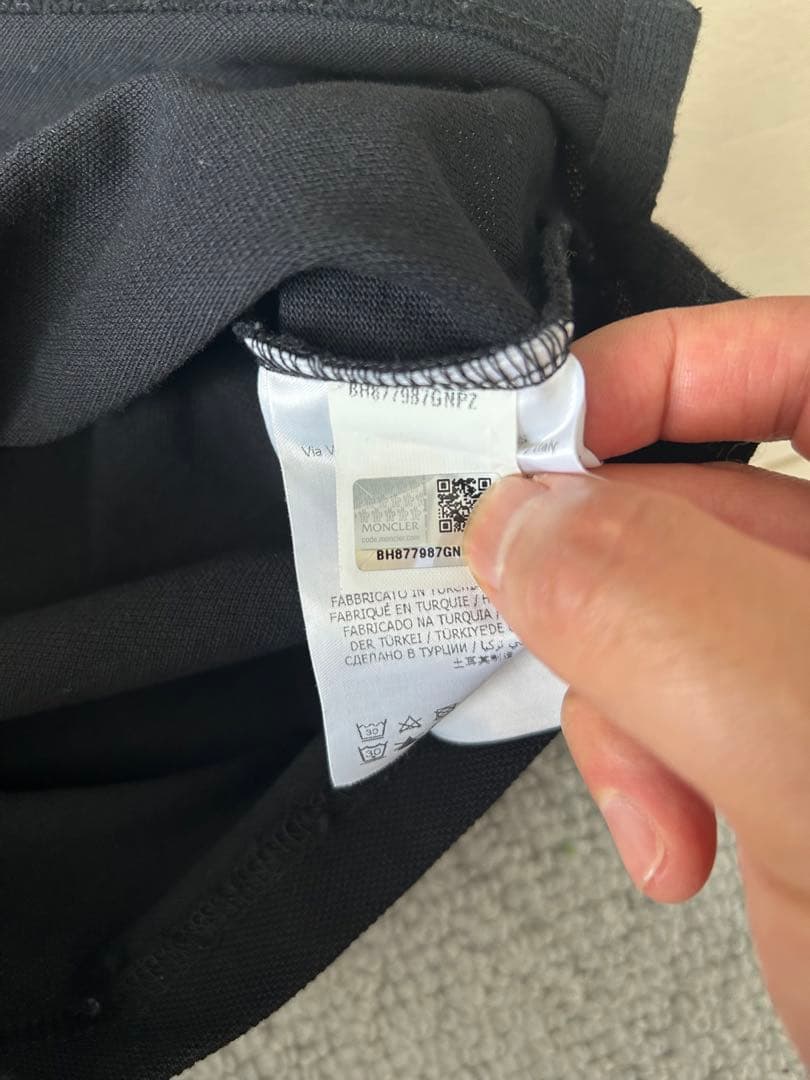 正規品　未使用　モンクレール　MONCLER ポロシャツ S ブラック