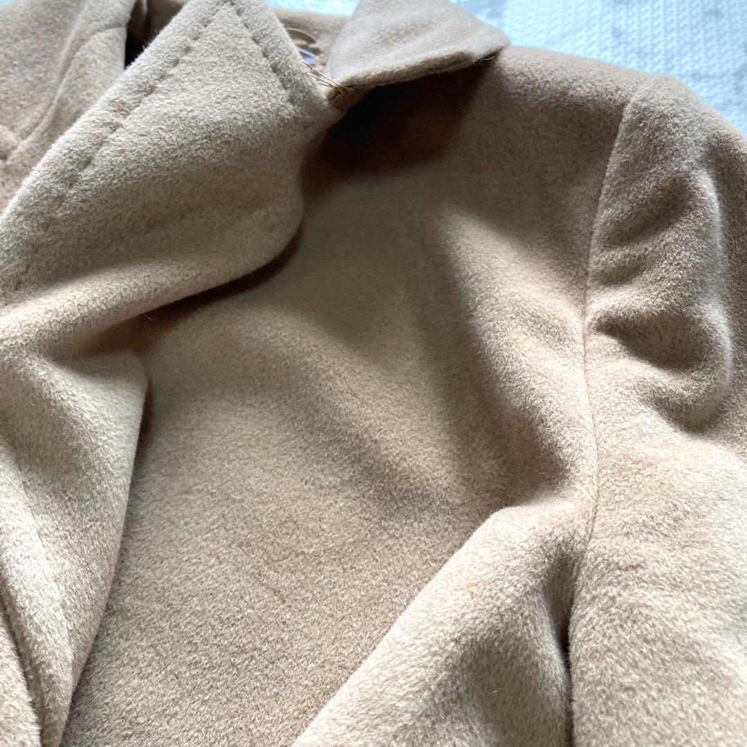 【極美品】マックスマーラ　マニュエラ　ベルテッドコート　アンゴラ　ウール　40号