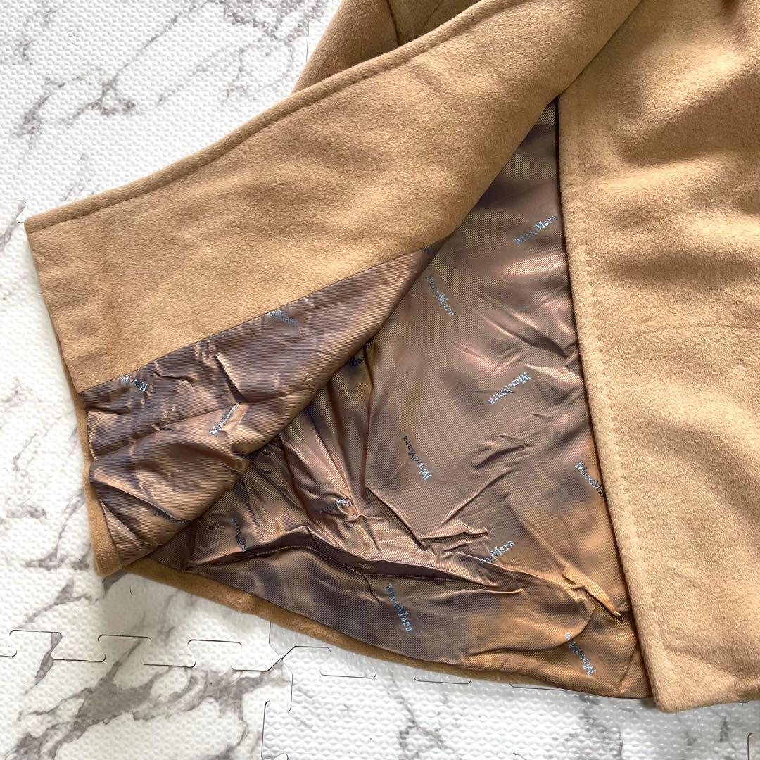 【極美品】マックスマーラ　マニュエラ　ベルテッドコート　アンゴラ　ウール　40号