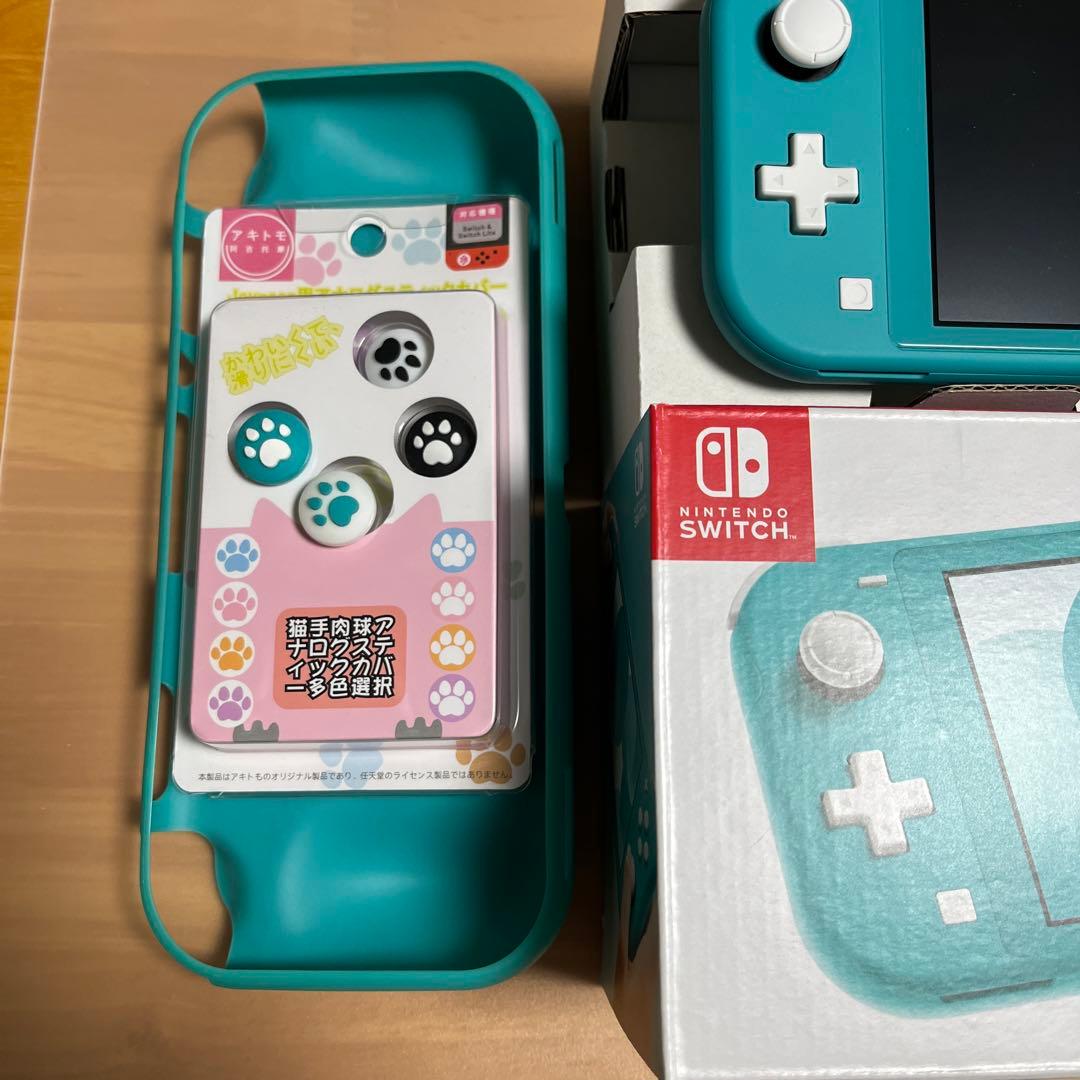 Nintendo Switch Lite ターコイズ 本体とカバー付き