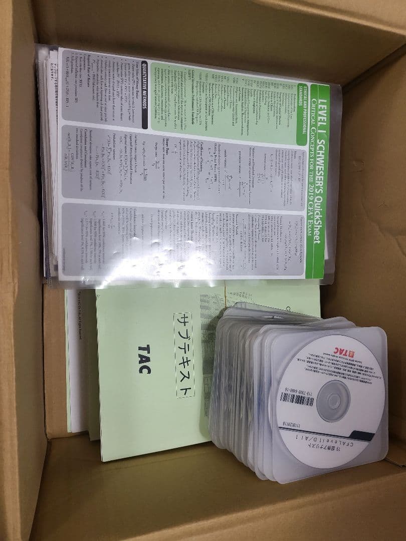 CFA Level1 2019年12月試験対策教材