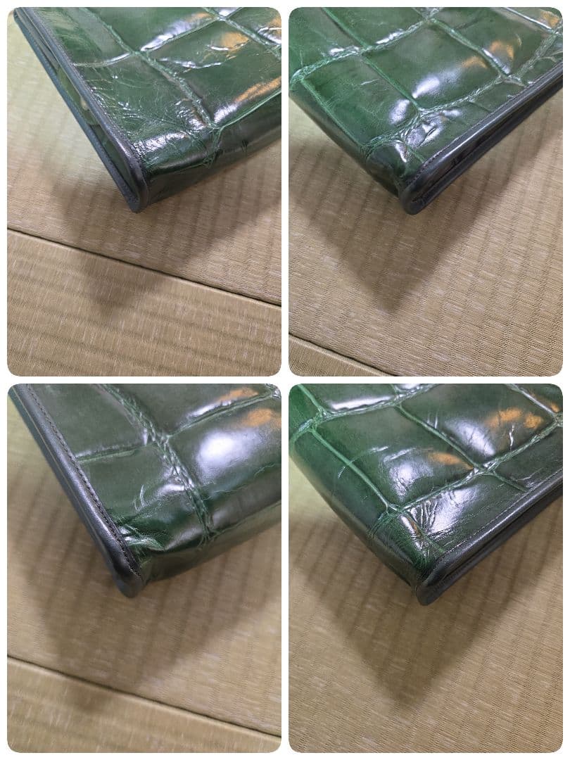 CELINE クラッチバック型押し レザー ヴィンテージ ロゴ 金具