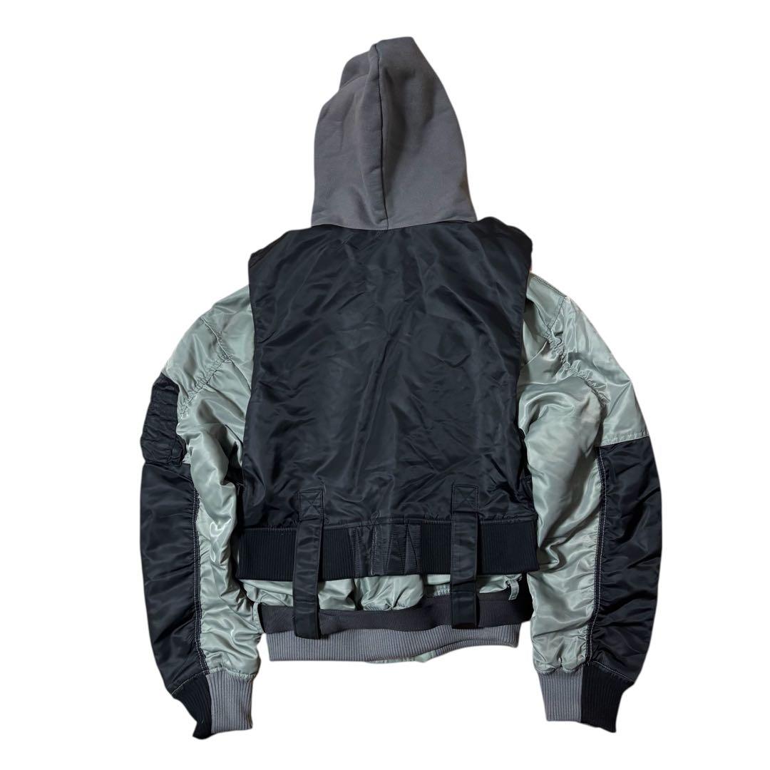 ジャケット・アウター LIBERE COMBINATION MA-1 JACKET BLK