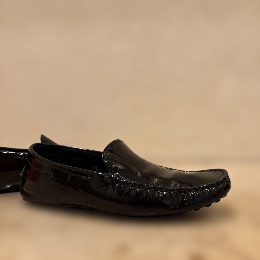 TODS ドライビングシューズ　黒エナメル　サイズ6 1/2 25㎝