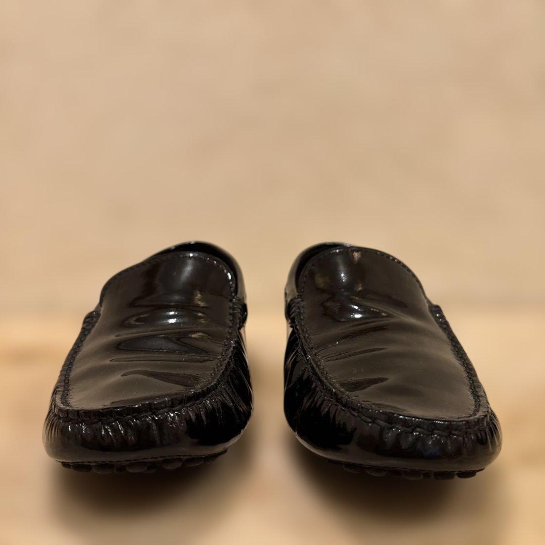 TODS ドライビングシューズ　黒エナメル　サイズ6 1/2 25㎝