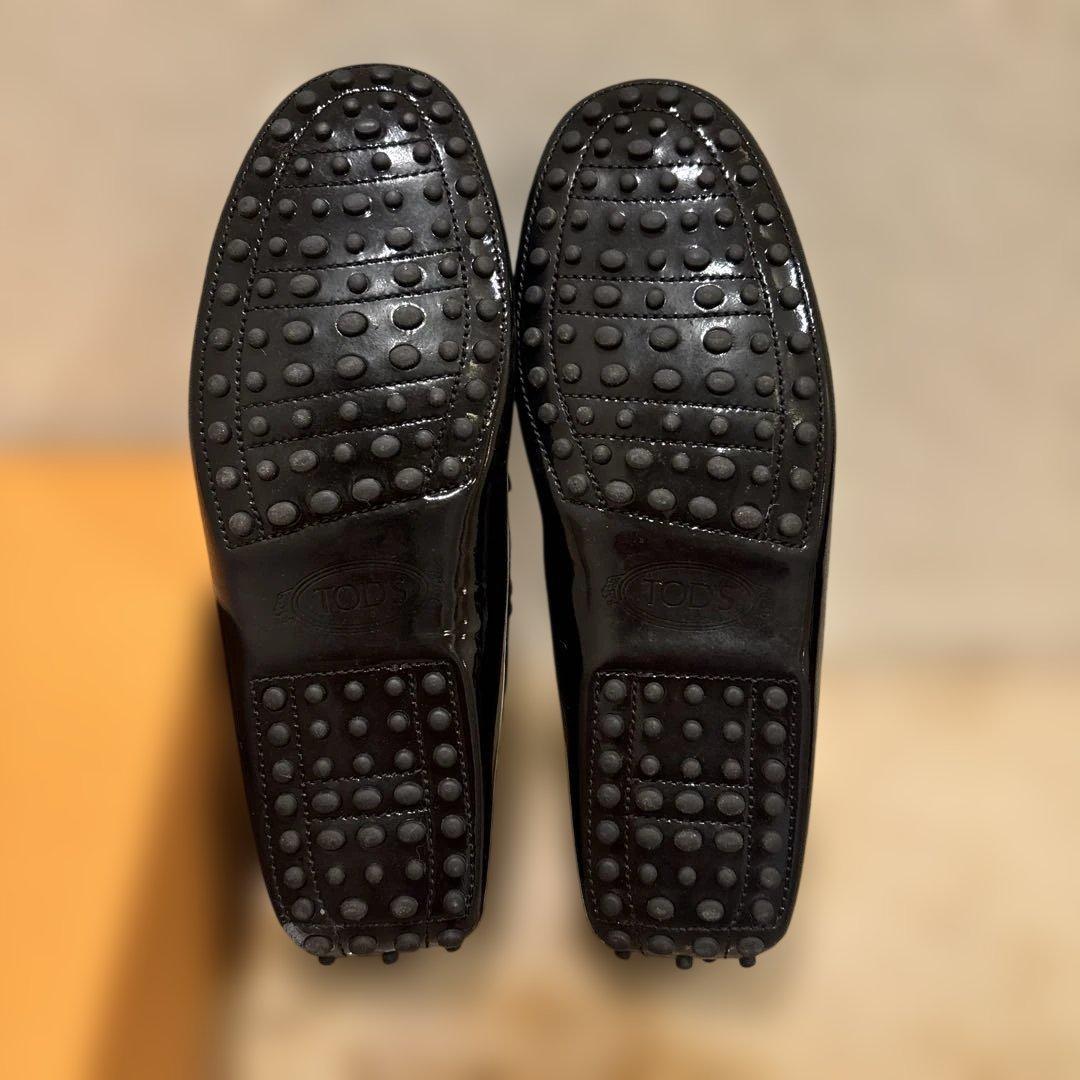 TODS ドライビングシューズ　黒エナメル　サイズ6 1/2 25㎝