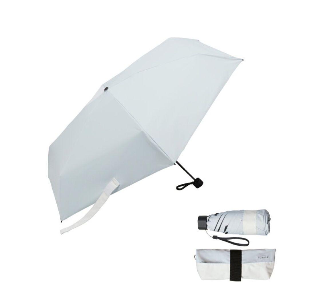 COKAGE+ active 5段ミニ 折りたたみ日傘 パウダーブルー