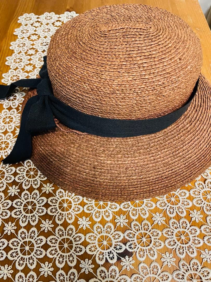 【ヘレンカミンスキー】ラフィアハット　ニューポートLサイズ