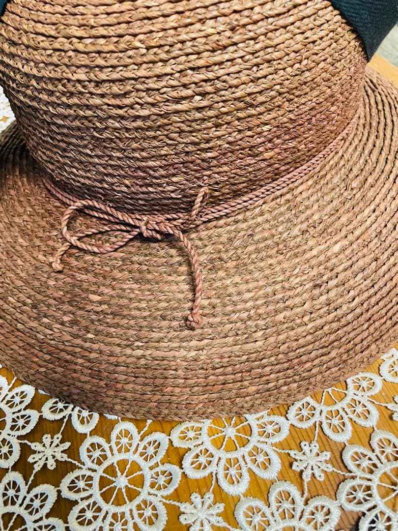 【ヘレンカミンスキー】ラフィアハット　ニューポートLサイズ