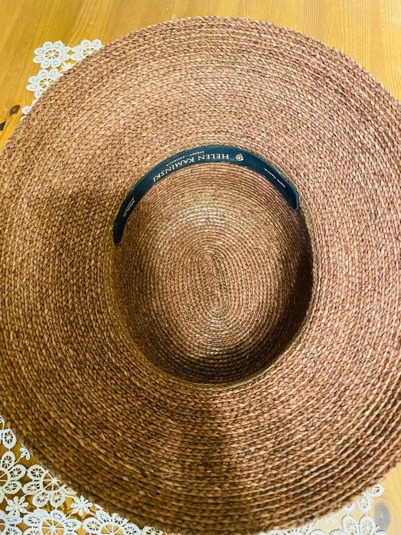 【ヘレンカミンスキー】ラフィアハット　ニューポートLサイズ