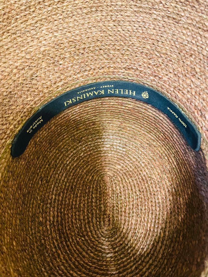 【ヘレンカミンスキー】ラフィアハット　ニューポートLサイズ