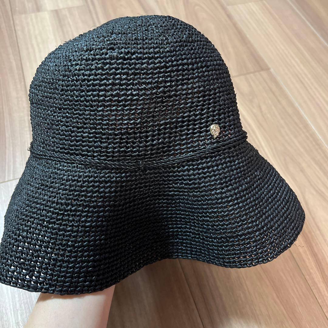 ヘレンカミンスキー　黒　麦わら帽子