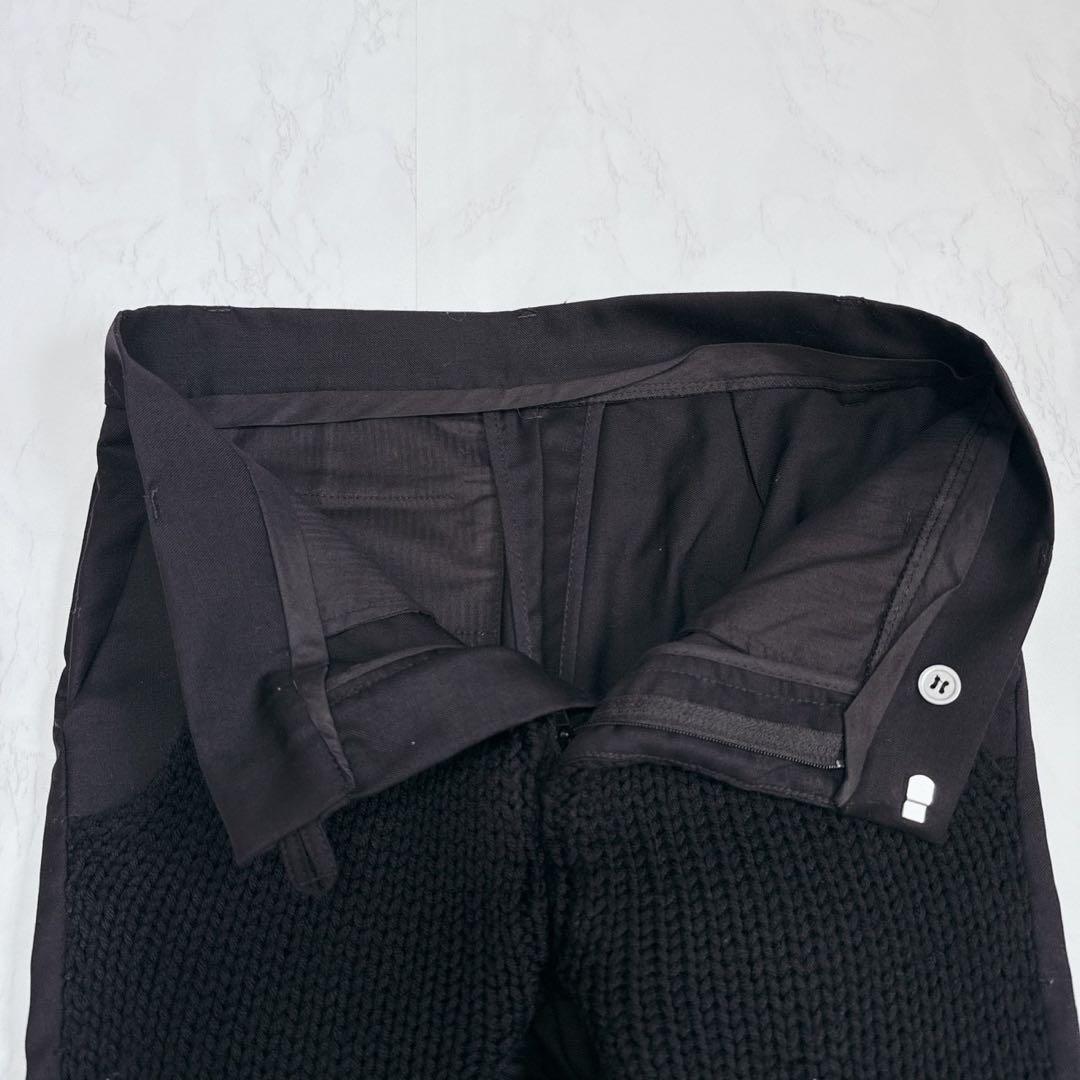 美品✨bless n°28 スラックス　ニット切り替え　Sサイズ　黒