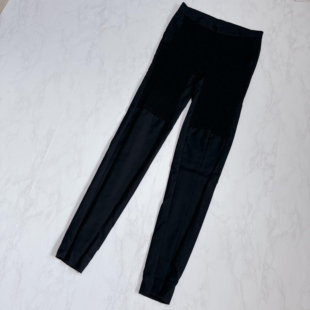 美品✨bless n°28 スラックス　ニット切り替え　Sサイズ　黒