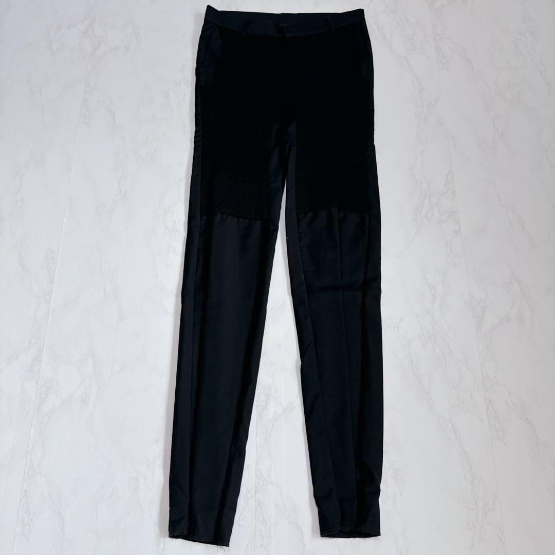 美品✨bless n°28 スラックス　ニット切り替え　Sサイズ　黒