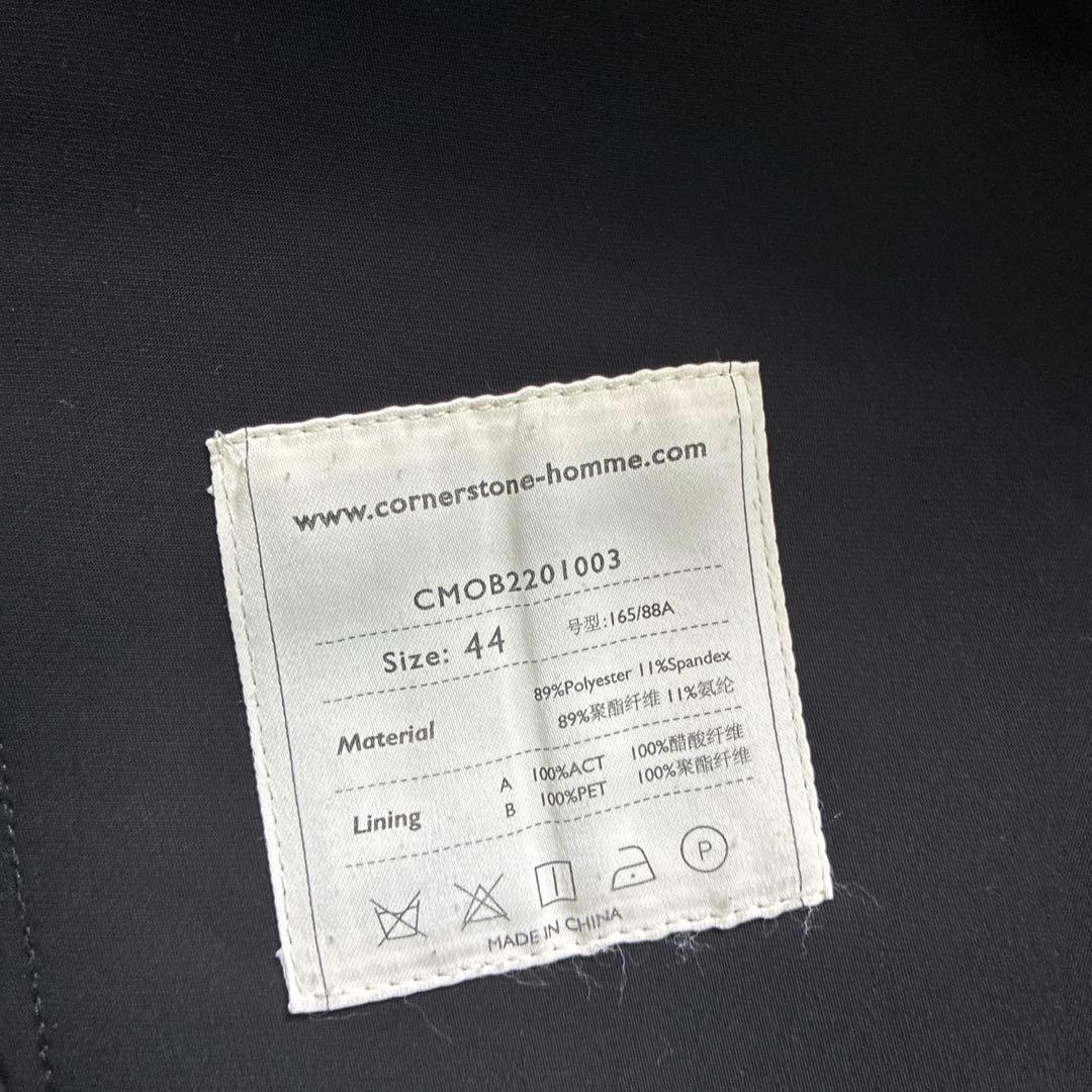 CORNERSTONE 22SS ブラック テーラードジャケット sullen