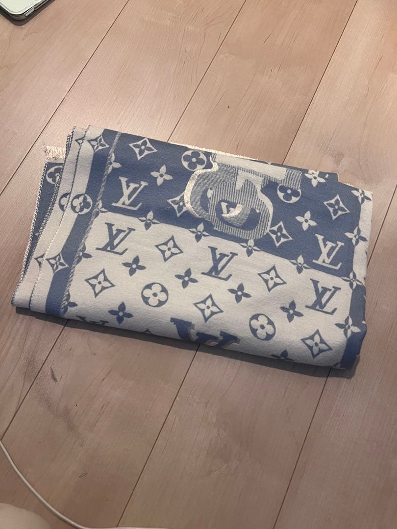 Louis Vuitton ショール・モノグラム デニム　ストール　マフラー
