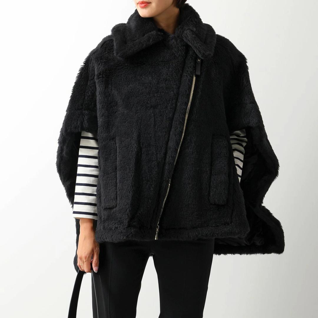 マックスマーラ　MAXMARA テディベアポンチョ　ケープ　NEWMANTO