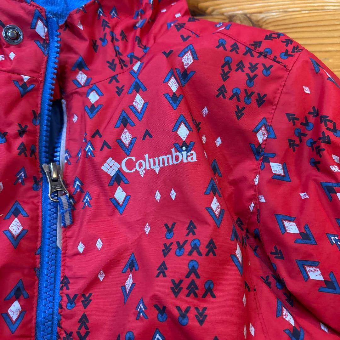 Columbia 子ども用スキーウェア 赤と青xs