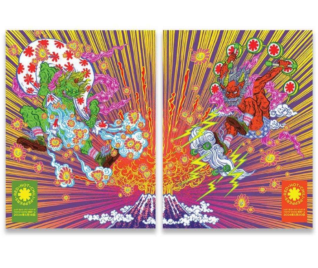 Red Hot Chili Peppers レッチリ日本公演限定リトグラフセット