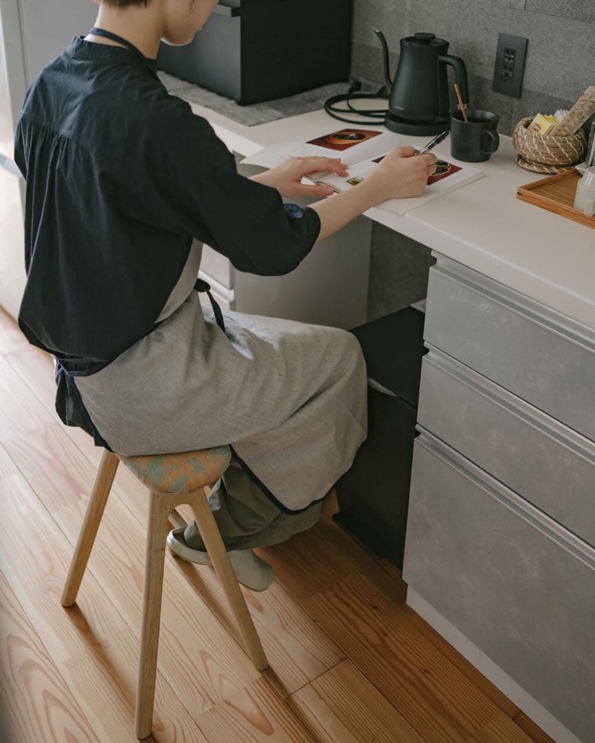 キッチンスツールNA H530 ミナ ペルホネン tanpopo khaki