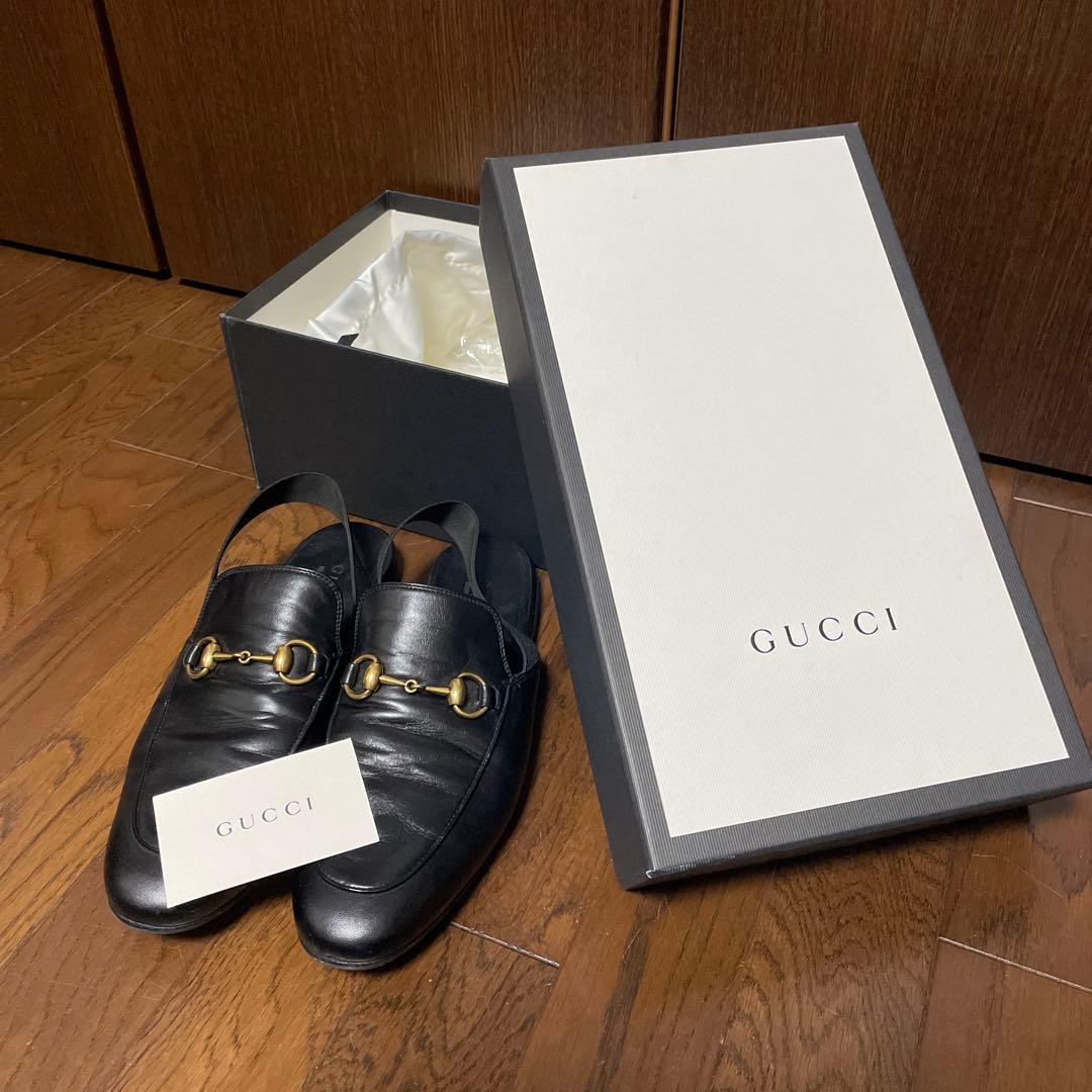 グッチ　ホースビットレザーサンダル