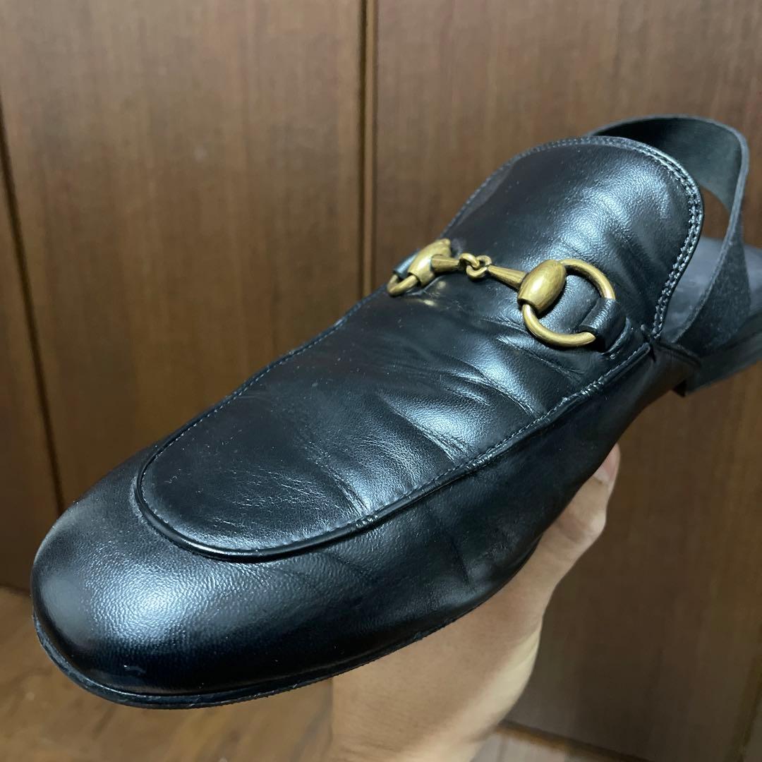 グッチ　ホースビットレザーサンダル