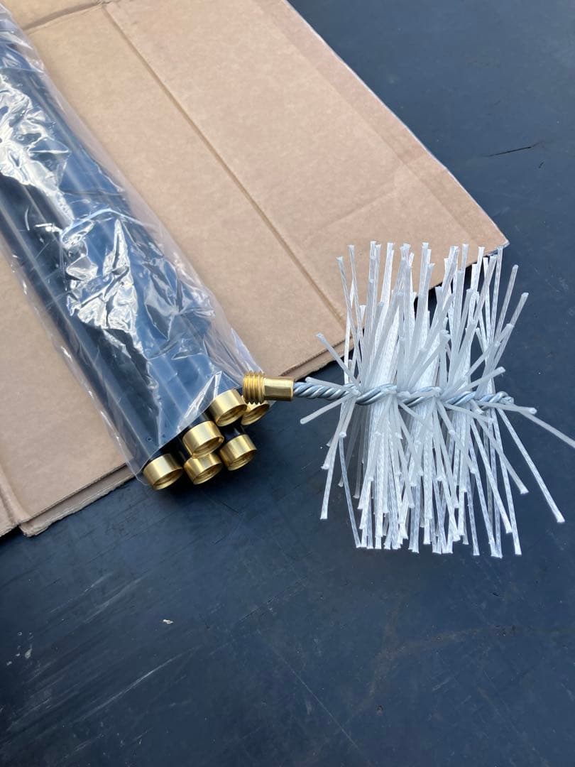 煙突掃除ブラシ６本セット　ファイヤーサイド