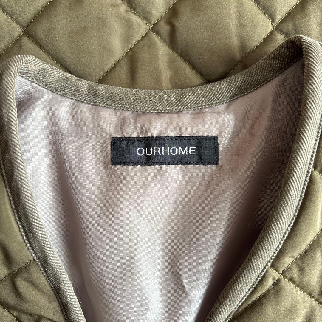 OUR ロング丈のキルティングベスト