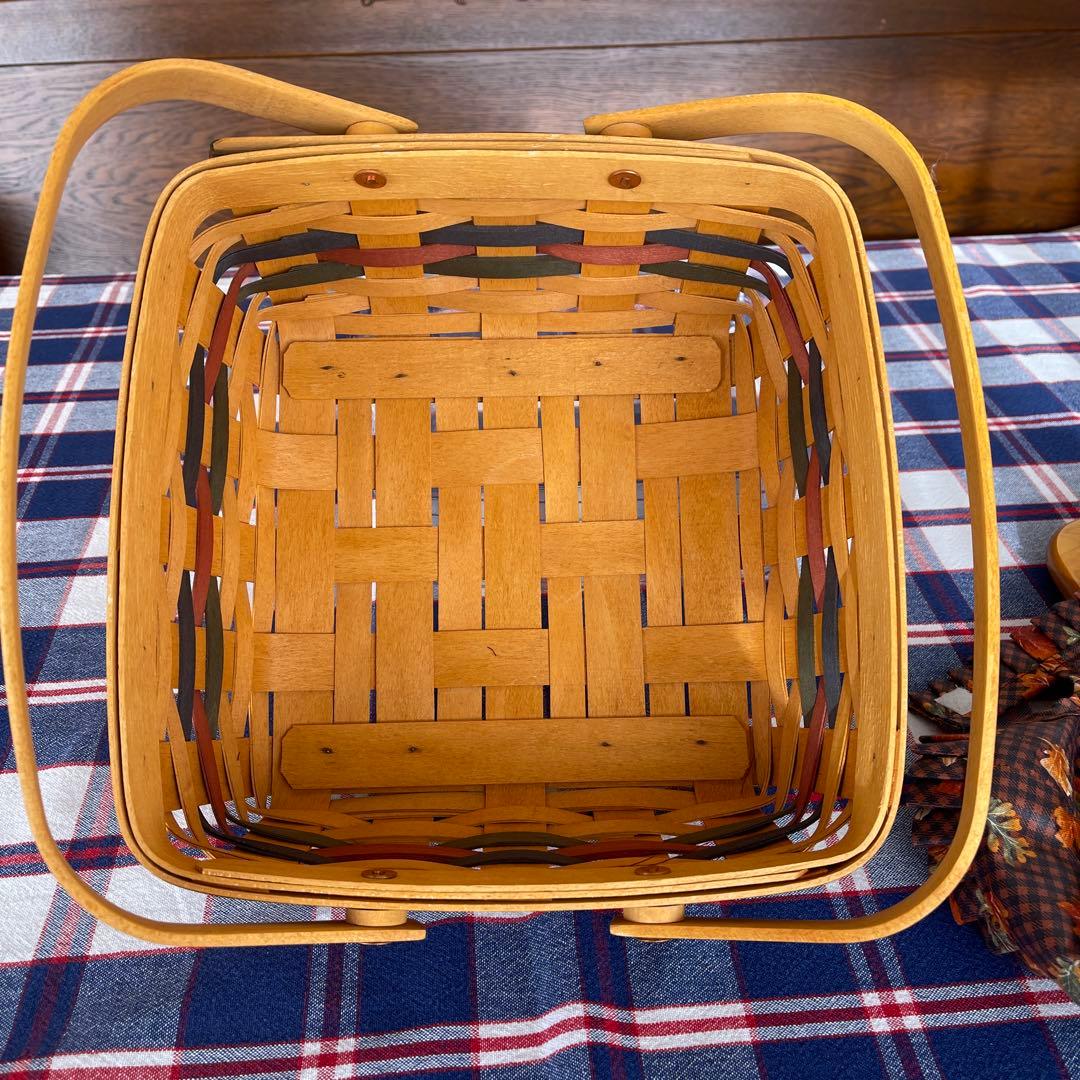 ロンガバーガーバスケット　アンティーク　カゴ