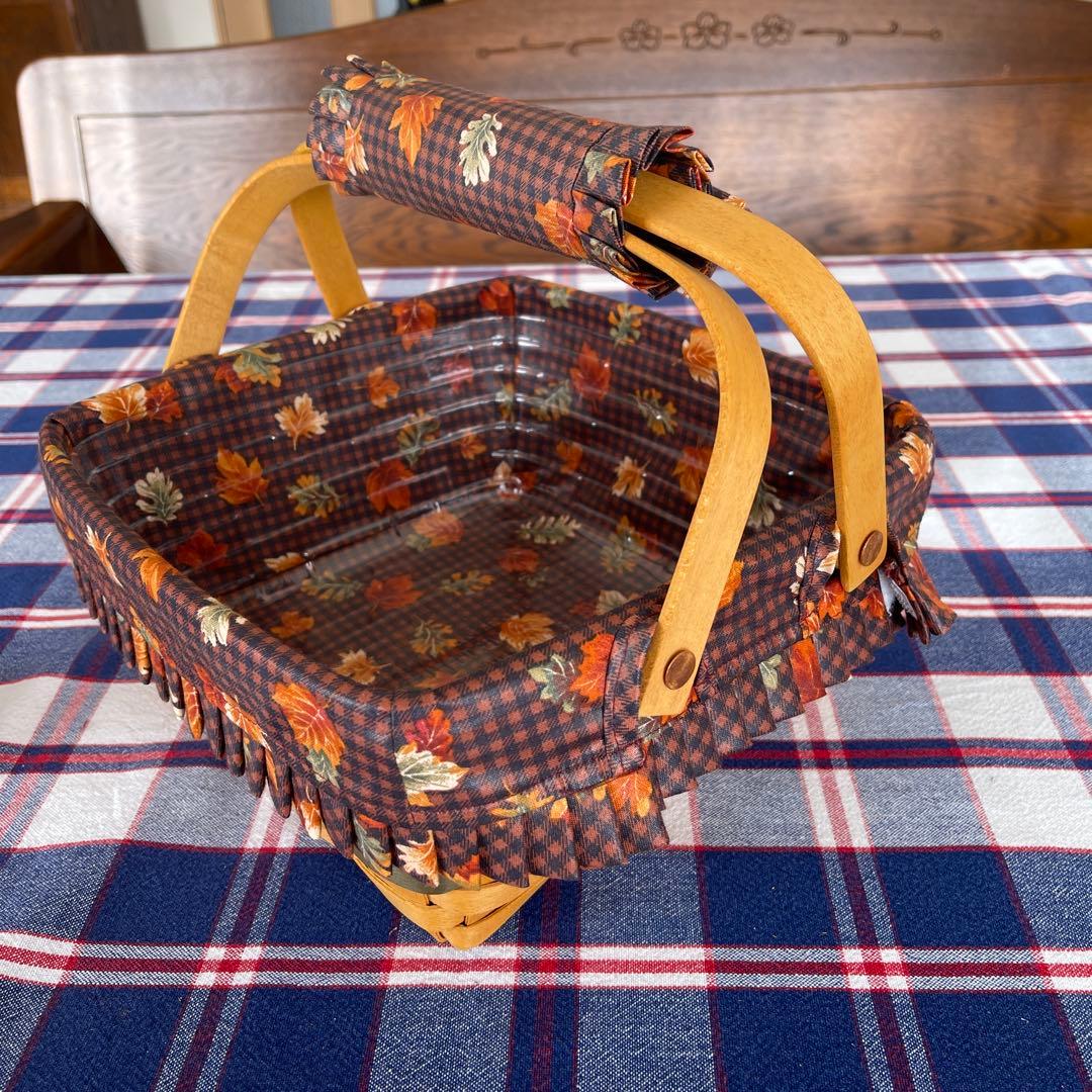 ロンガバーガーバスケット　アンティーク　カゴ