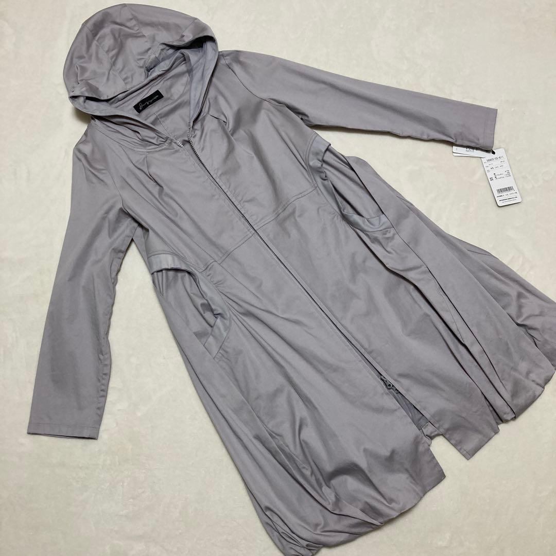 【新品】ジェニーギャルソン　スプリングコート　くすみカラー　ピンク　フード付き