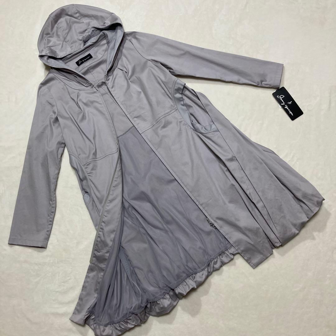 【新品】ジェニーギャルソン　スプリングコート　くすみカラー　ピンク　フード付き