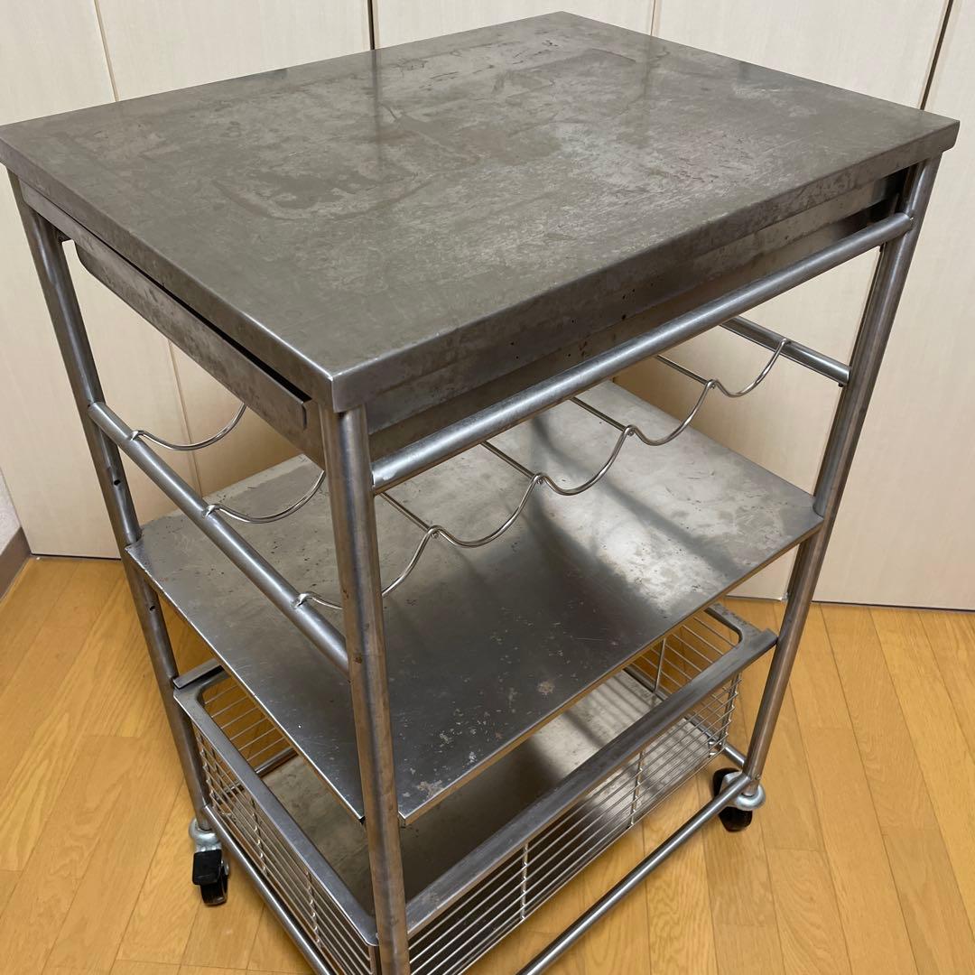 4月掲載終了予定：ステンレスワゴン IKEA イケア GRUNDTAL 廃盤