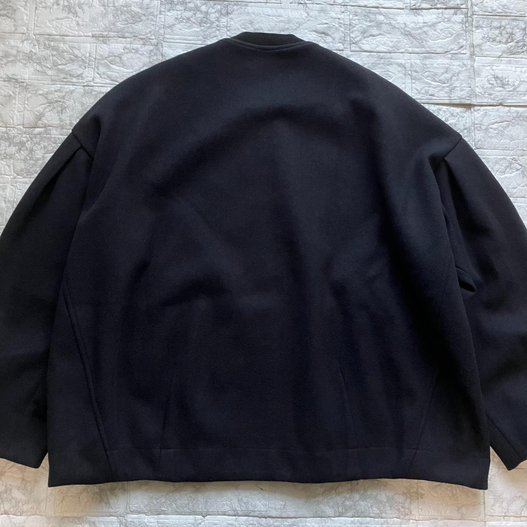 BEARDSLEY 袖パフ ジップブルゾン ブラック ゆったり フリー 近年