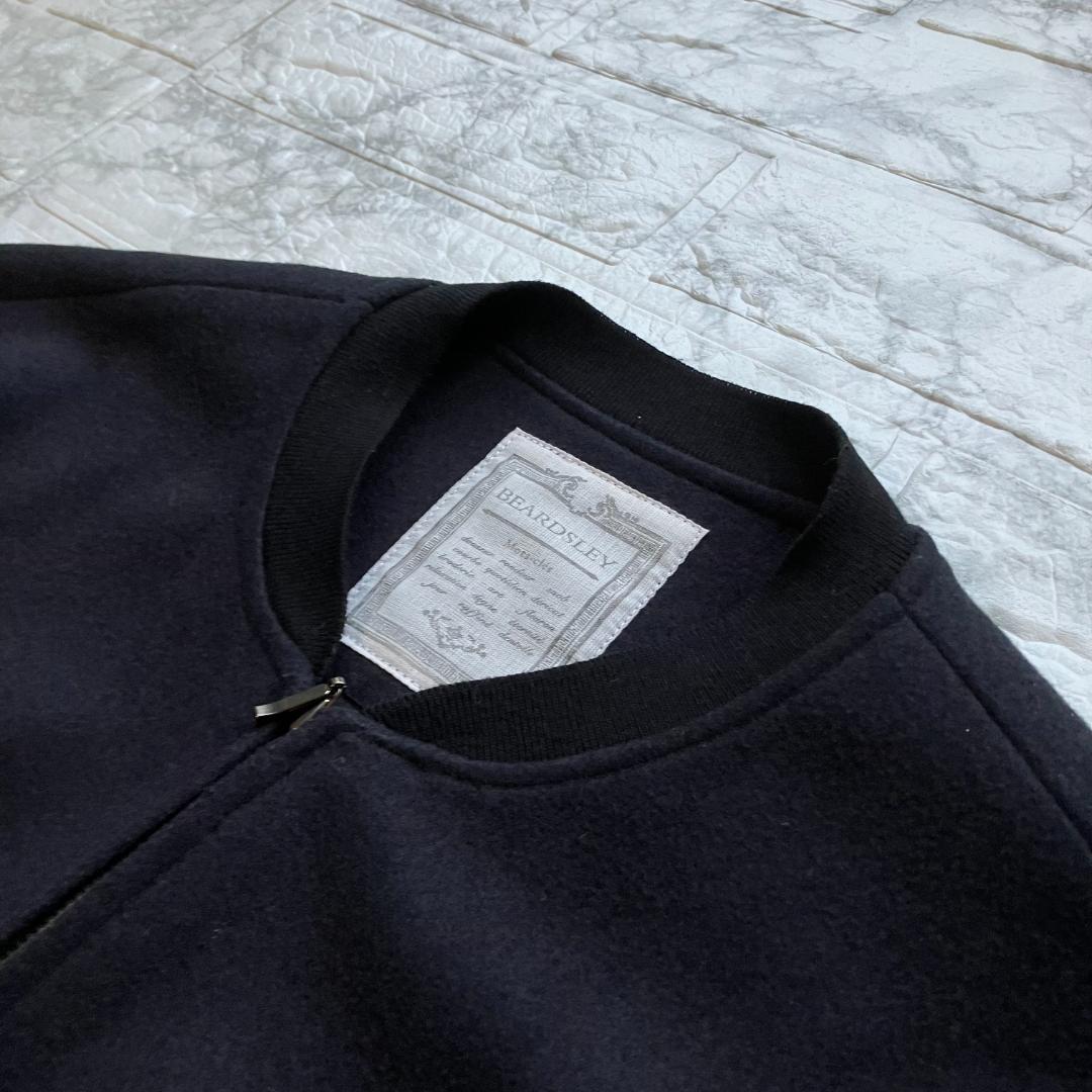 BEARDSLEY 袖パフ ジップブルゾン ブラック ゆったり フリー 近年