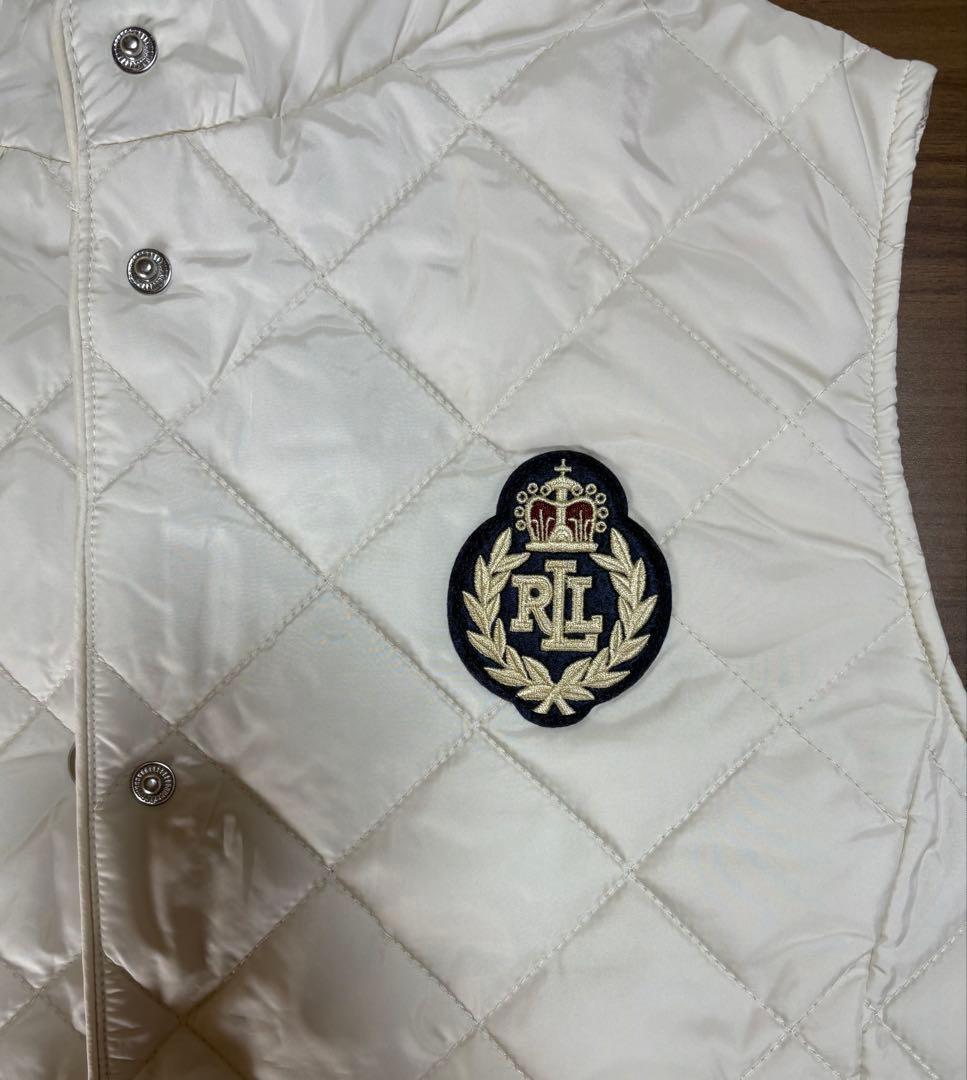 新品　Ralph Laurenクレストパッチ ダイヤモンドキルティングベスト