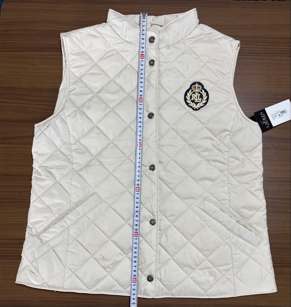 新品　Ralph Laurenクレストパッチ ダイヤモンドキルティングベスト