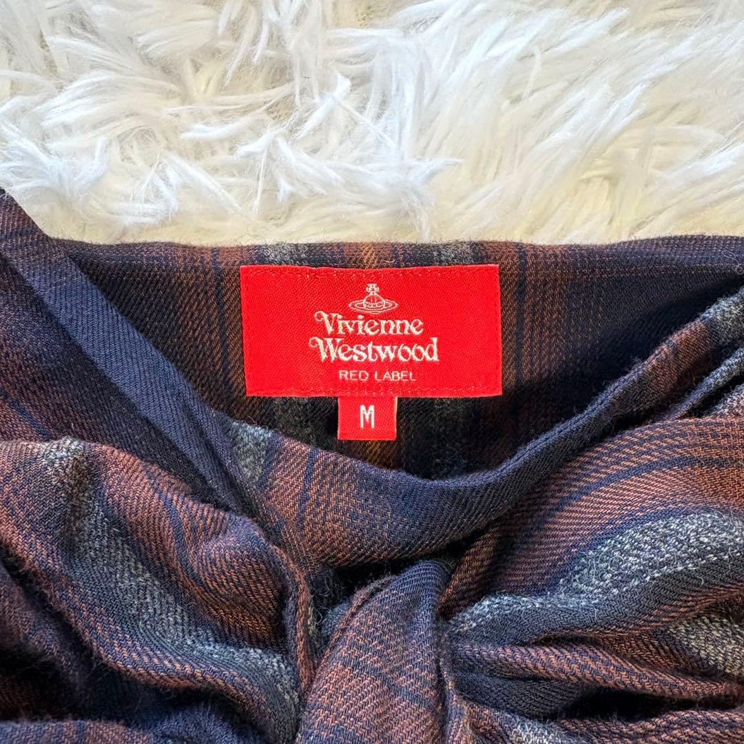 良品✨ヴィヴィアンウエストウッド レッドレーベル M 腰巻きシャツ風 スカート