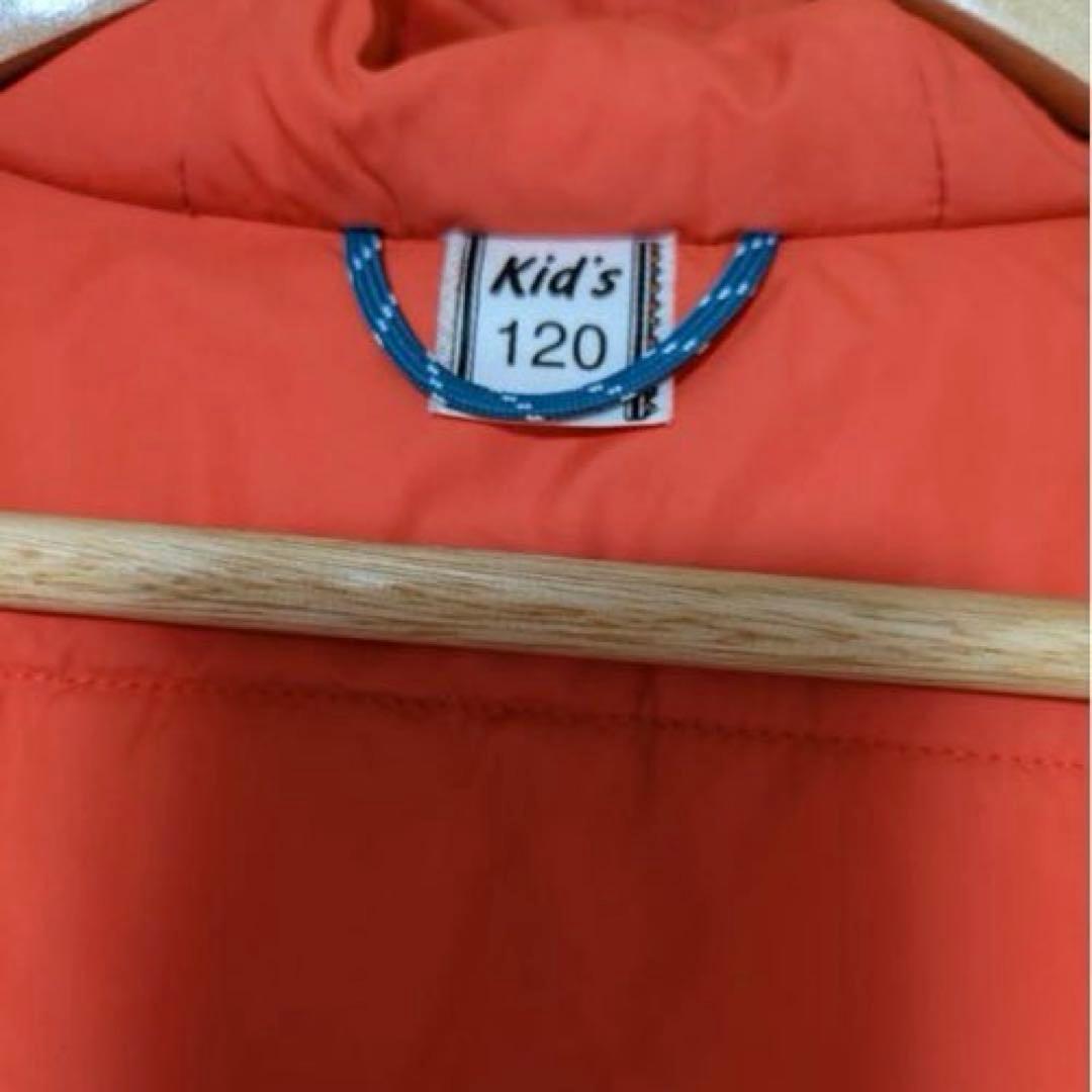 【mont-bell】子ども用スノーウェア 120 赤/グレー