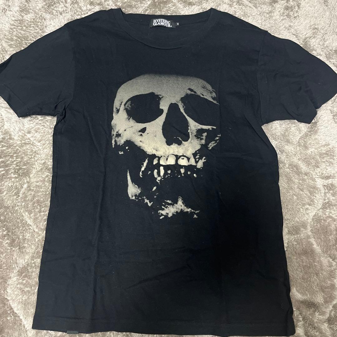 HYSTERIC GLAMOUR スカルTシャツ Sサイズ ブラック