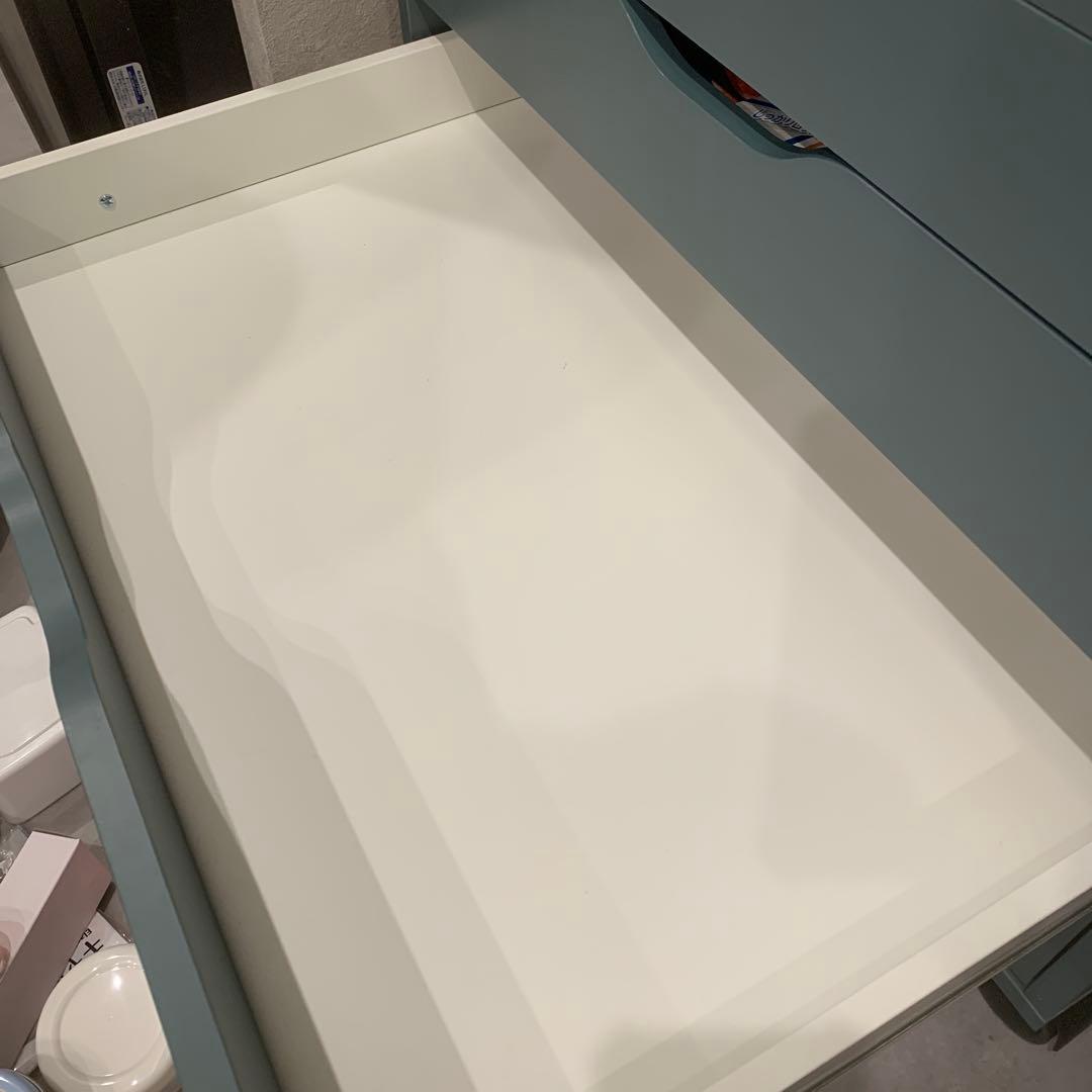 IKEA ALEX アレクス　キャビネット　グレーターコイズ