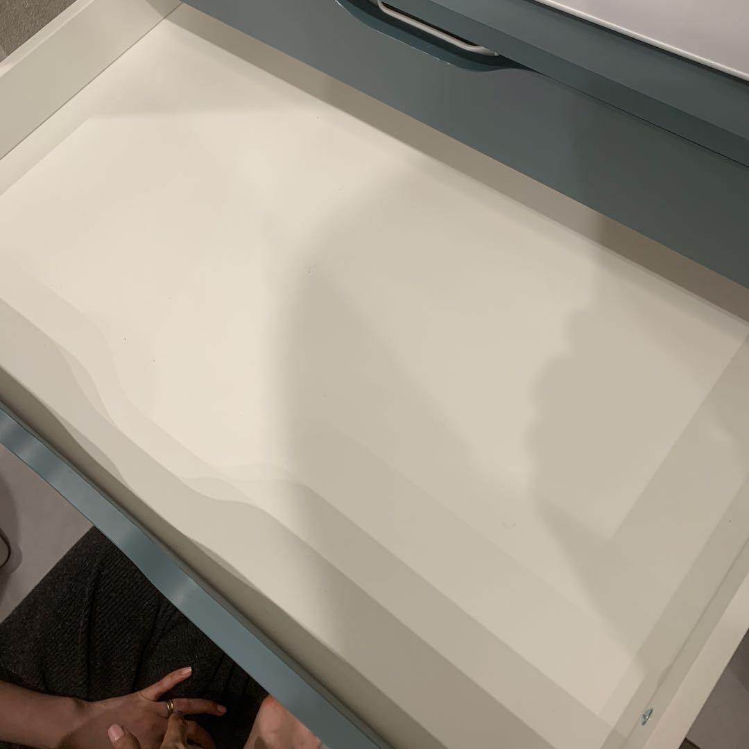 IKEA ALEX アレクス　キャビネット　グレーターコイズ